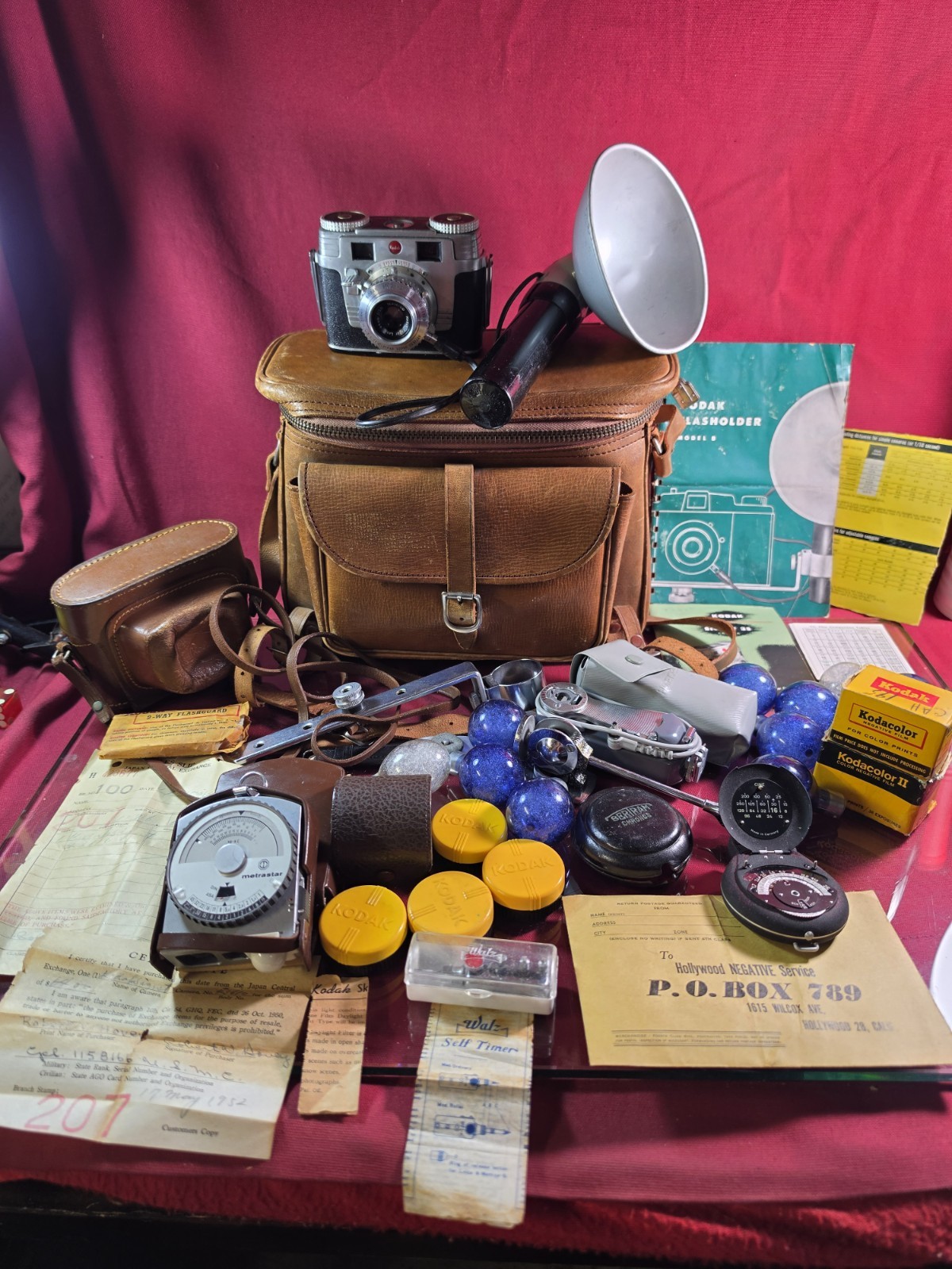 VTG 1952 Kodak Signet 35 Camara Outfit USMC Veteran Japan Exchange Complete Lot VTG 1952 Kodak Signet 35 Camara Outfit USMC Veteran Japan Exchange Complete Lot
