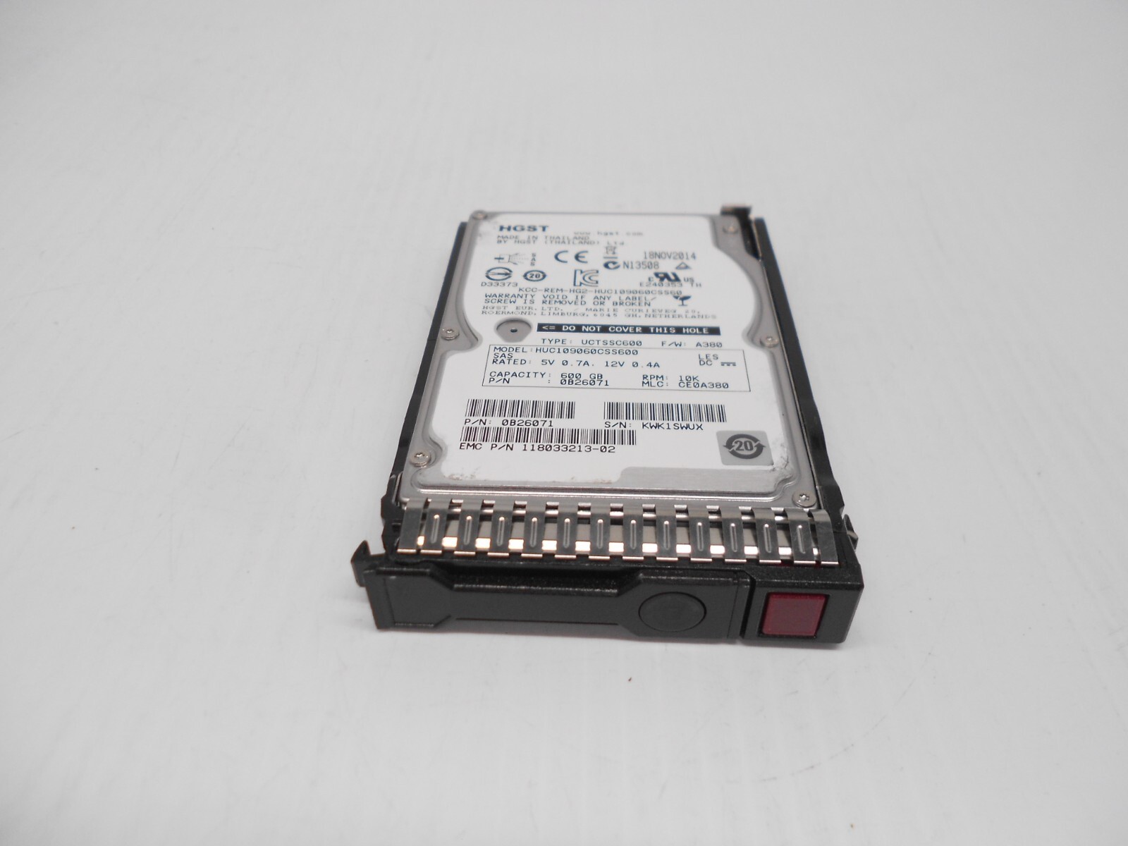 HP 600GB 10K SAS 2.5