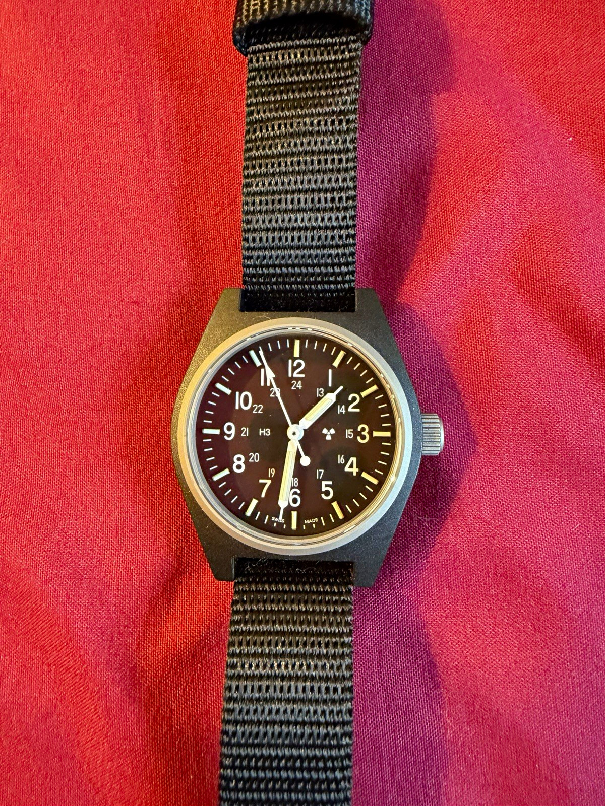 Marathon General Purpose Military Quartz Black Dial 34mm Box Papers