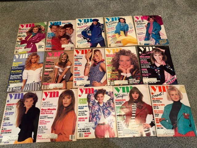 Lot 0f 15 Vintage YM magazines 1987-89 Debbie Gibson- River Phoenix + many more