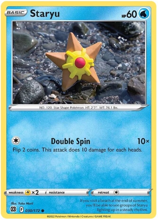 Staryu - 030/172 - Common (Near Mint) Brilliant Stars - Water Pokémon