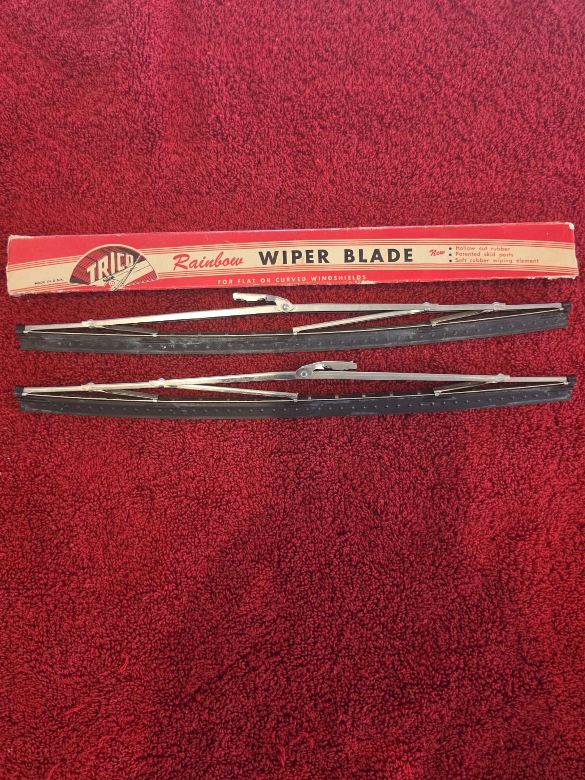 1956 1957 1958 Corvette Trico NOS Windshield wiper Blades RB-12 1956 1957 1958 Corvette Trico NOS Windshield wiper Blades RB-12