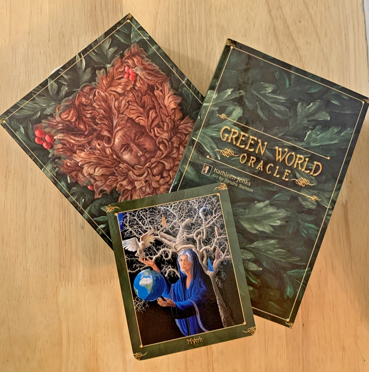 Green Man Tree Oracle Book & Cards Box Set Romanticism Nature Mysticism 🌿