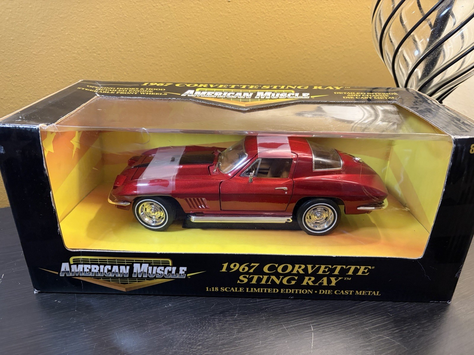 1967 Corvette Sting Ray American Muscle Limited Edition 1:18 Scale Red 1967 Corvette Sting Ray American Muscle Limited Edition 1:18 Scale Red