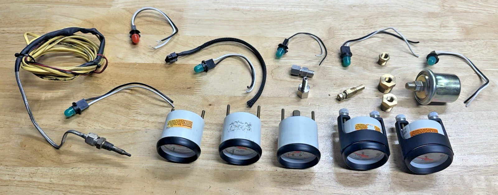 🔥 AutoMeter Phantom 52mm Diesel Gauge Set 5pc Boost EGT Oil Fuel Trans Temp