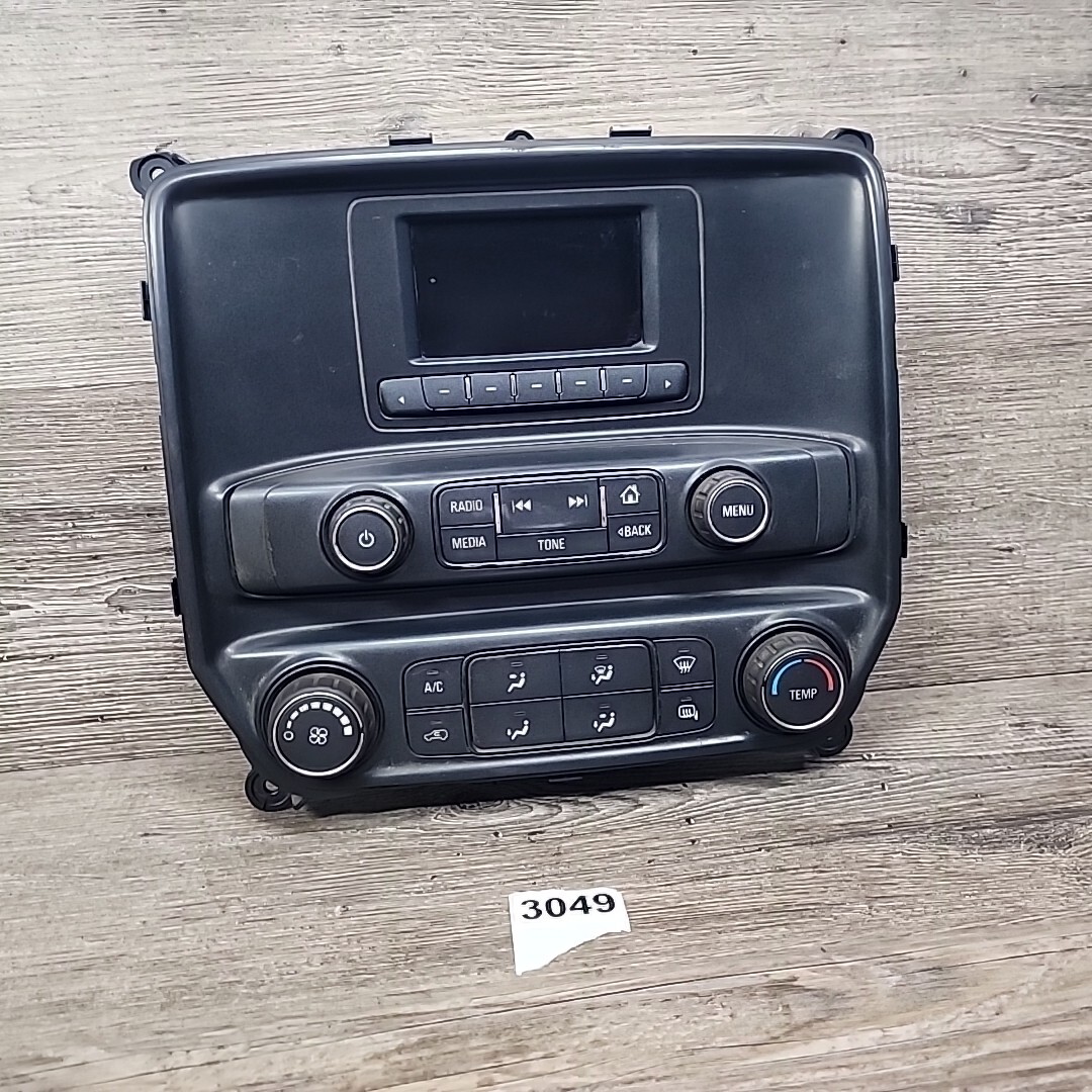 17 19 Chevrolet Silverado Radio bezel CLIMATE CONTROL 84164475 CG66 025