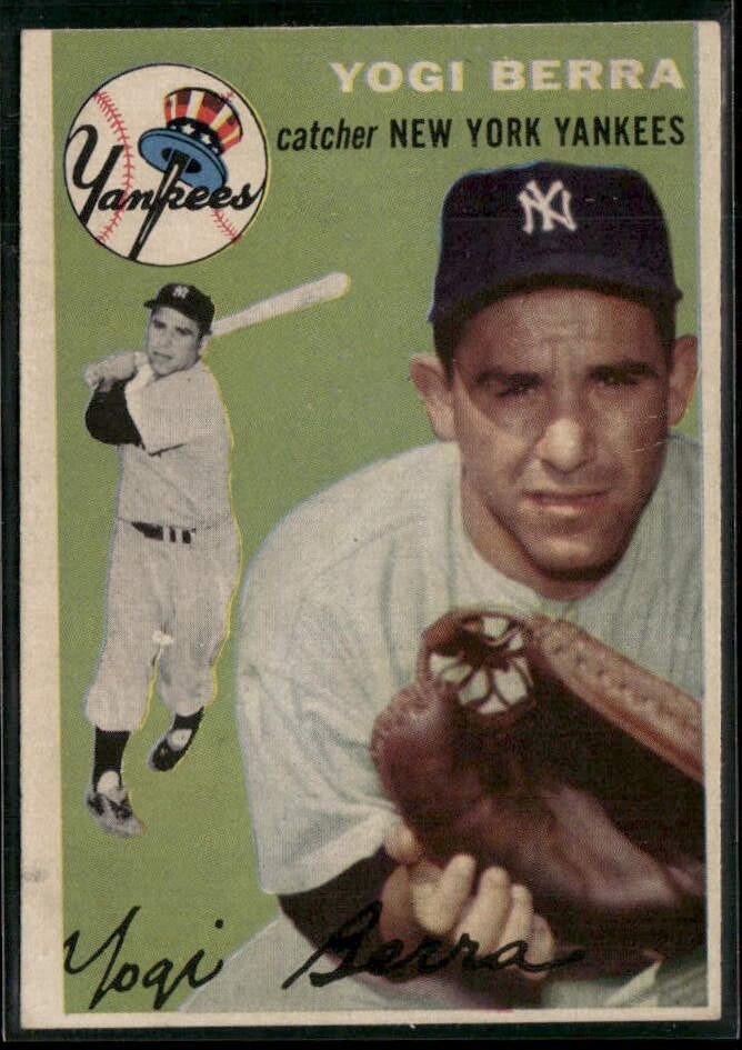 1954 Topps Set-Break # 50 Yogi Berra VG-VGEX 1954 Topps Set-Break # 50 Yogi Berra VG-VGEX