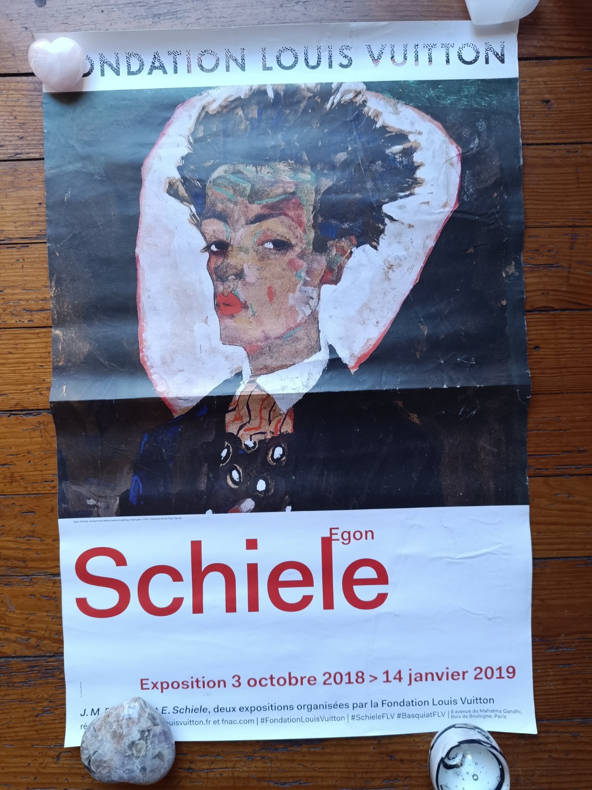 Original Expo Poster Egon Schiele Fondation Louis Vuitton in 2018 60x40 cm 