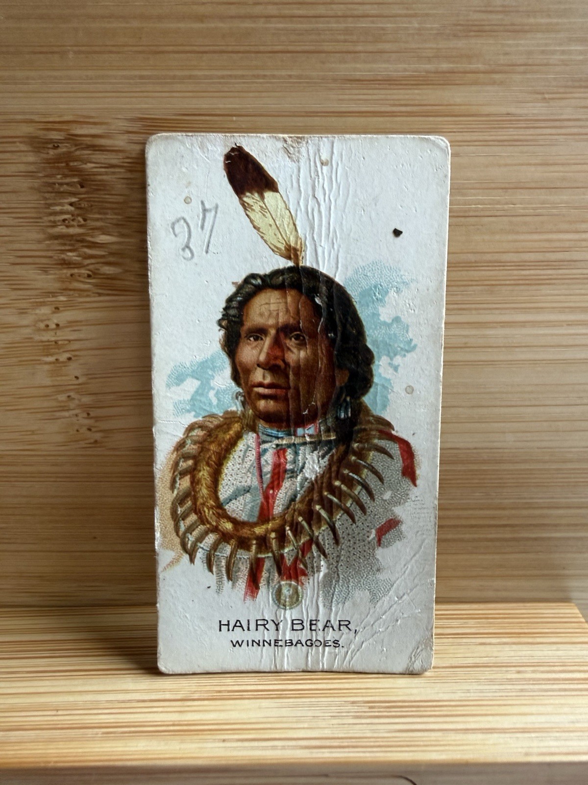 1888 Allen & Ginter Celebrated American Indian Chiefs Hairy Bear Low Grade
