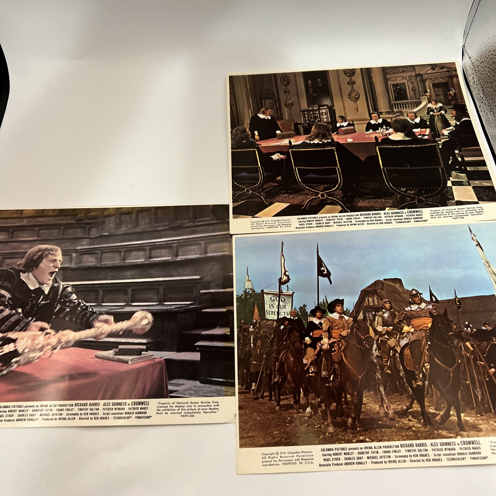 3-CROMWELL Original Movie Lobby Cards 1970 Richard Harris, Alec Guinness M2781 3-CROMWELL Original Movie Lobby Cards 1970 Richard Harris, Alec Guinness M2781
