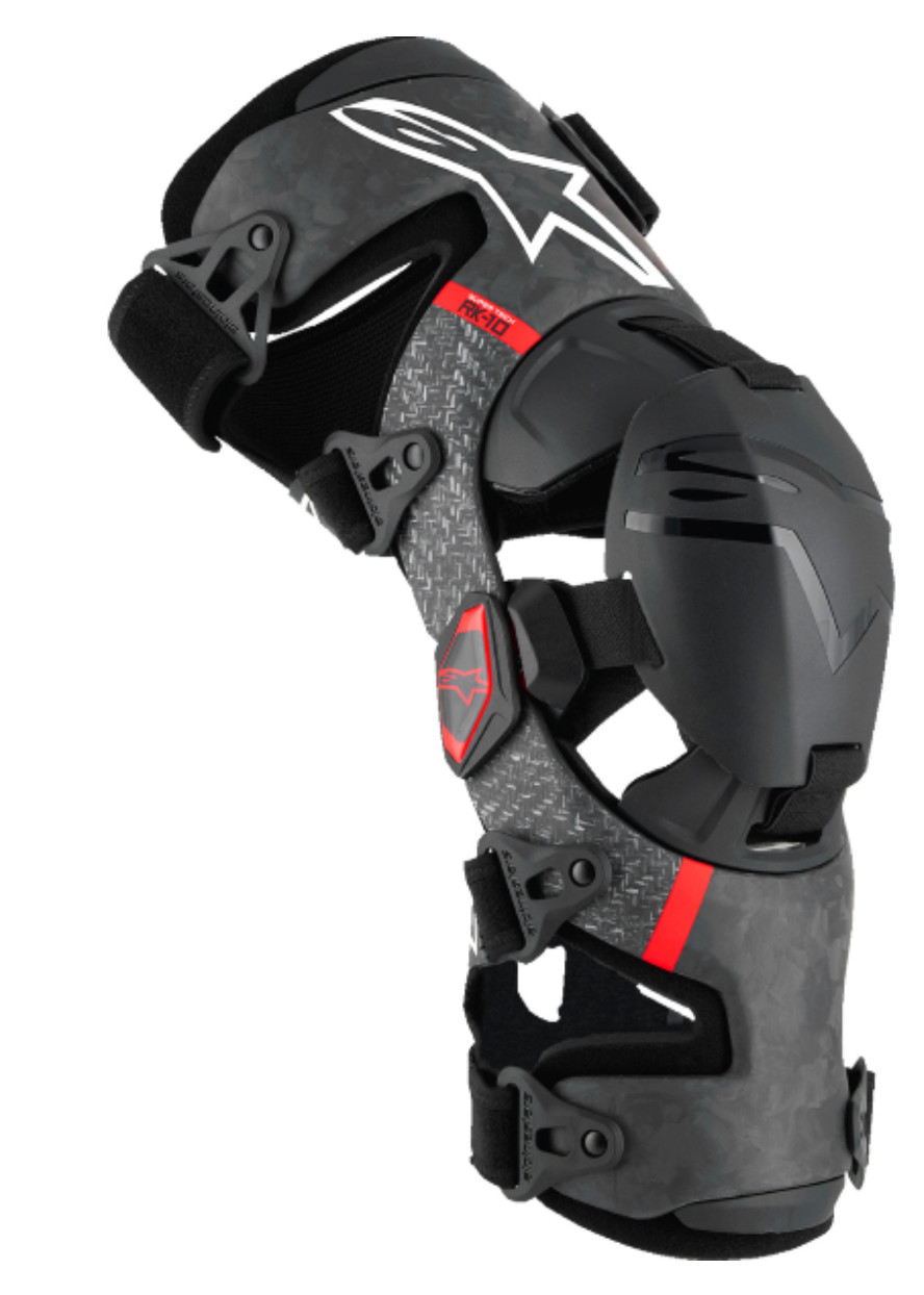 Alpinestars 6501425-13- M Supertech Rk-10 Plasma Knee Brace Black/Red Medium Alpinestars 6501425-13- M Supertech Rk-10 Plasma Knee Brace Black/Red Medium