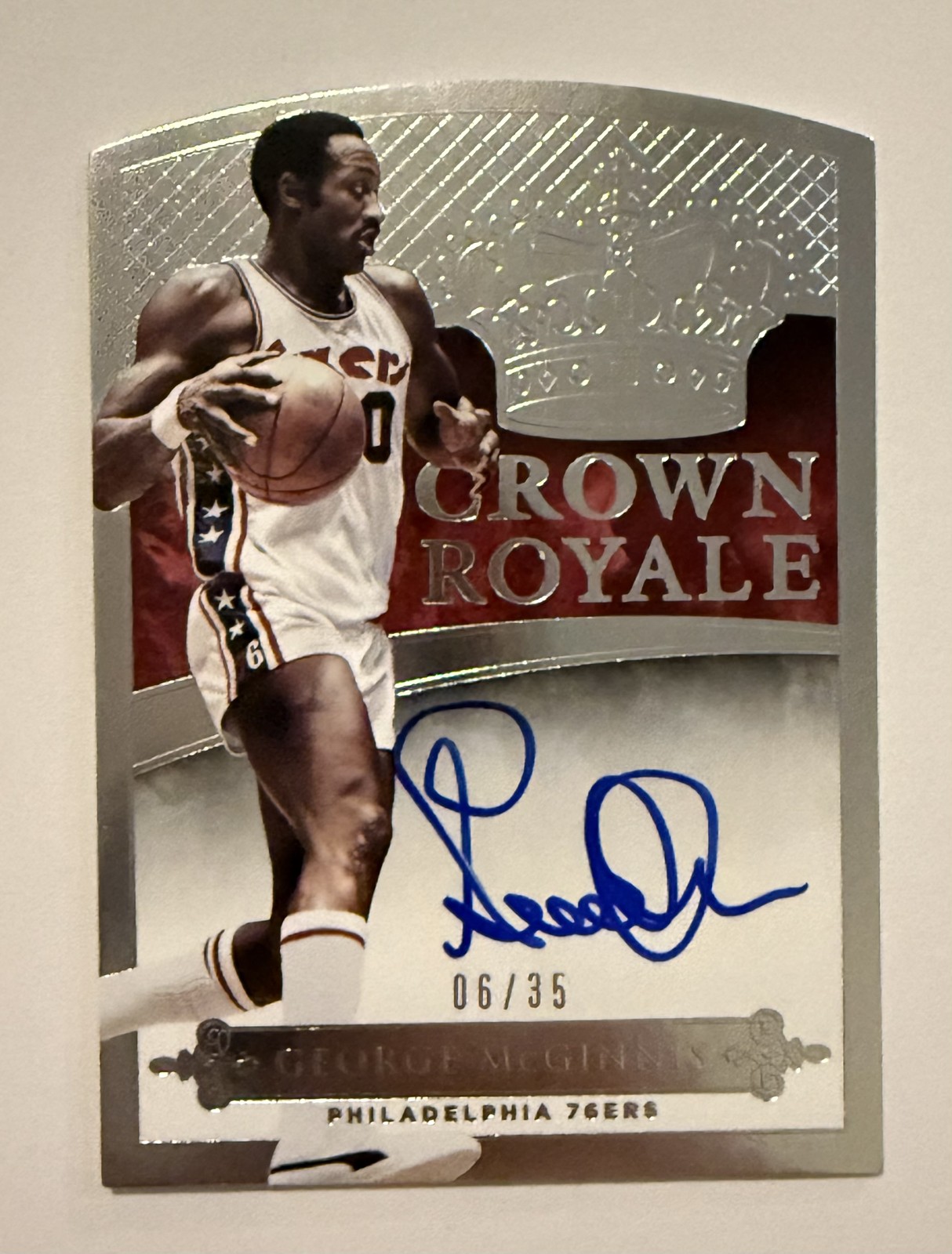 2014-15 Panini Preferred - Crown Royale Autographs George McGinnis #146 /35 (AU) 2014-15 Panini Preferred - Crown Royale Autographs George McGinnis #146 /35 (AU)