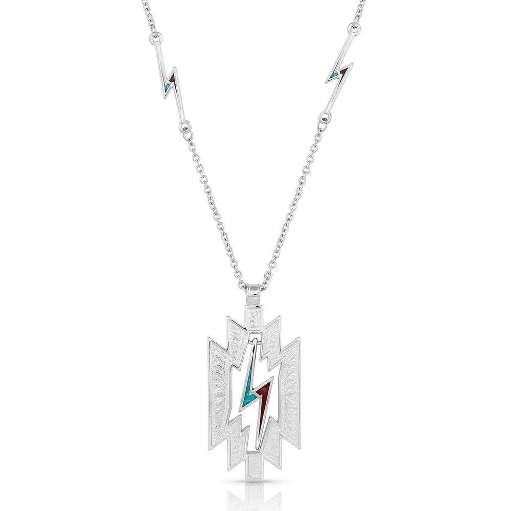 Montana Silversmiths Thunder Cloud Turquoise Silver Western Necklace Jewelry