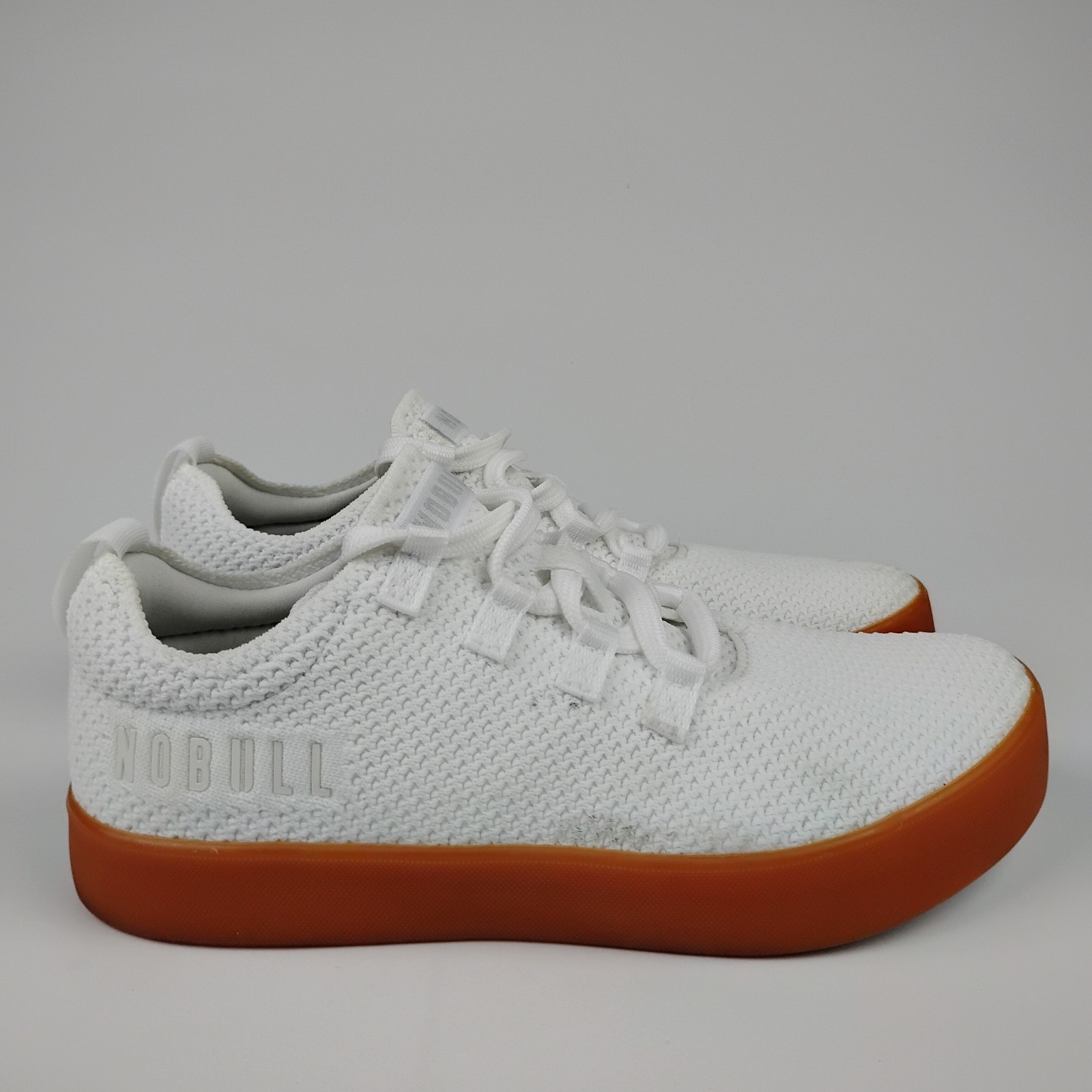 NOBULL Trainer Shoes Womens Size 8 White Gum Sole Cross Training Workout Gym