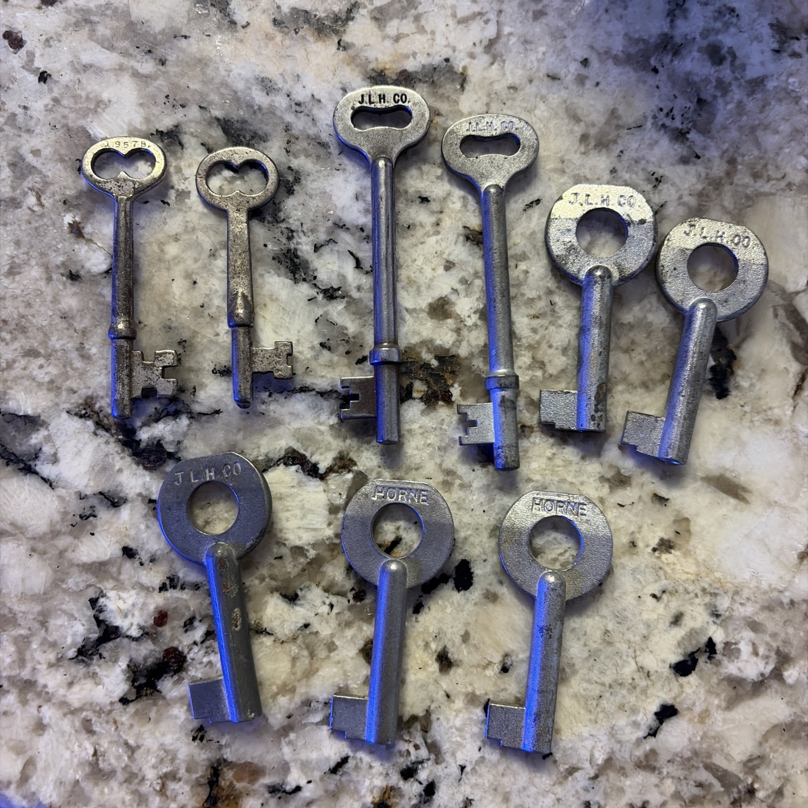 Antique Skeleton Key Lot Railroad Switch? Obsolete 9 Piece Set