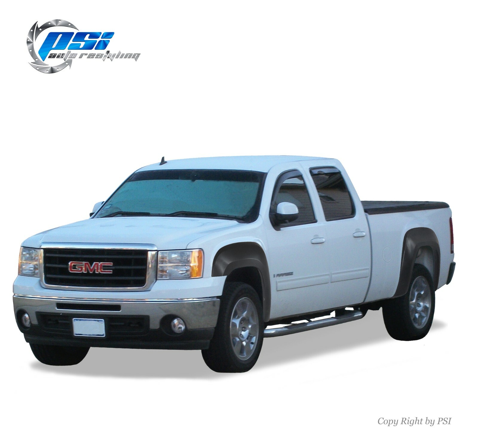 Paintable OE Fender Flares Fits GMC 07-13 Sierra 1500 ; 07-14 Sierra 2500/3500