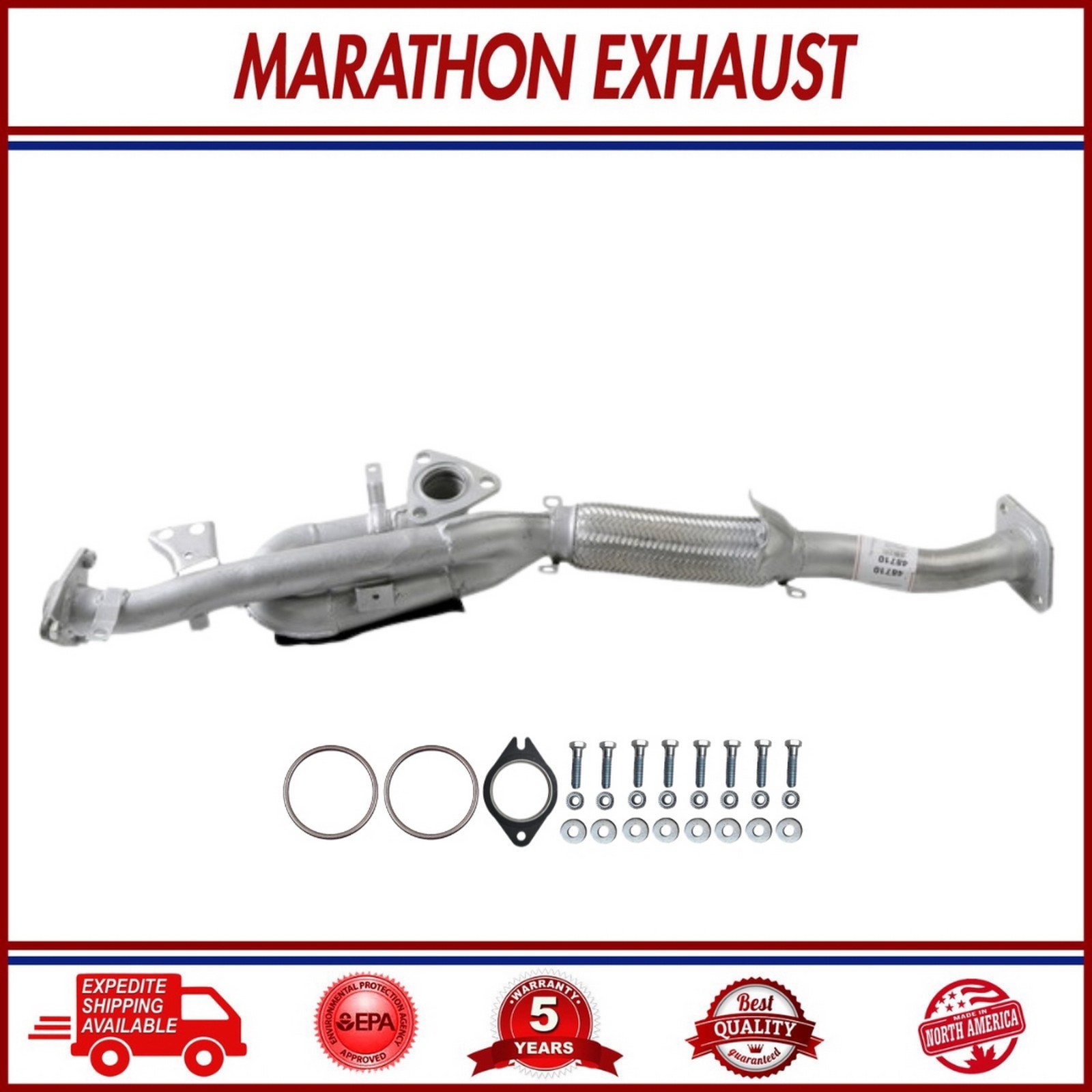Front Y-Flex Pipe For 2002-2004 Infiniti I35 & 2002-2003 Nissan Maxima 3.5L  New