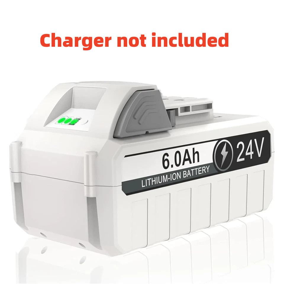 6.0Ah 24V Battery Compatible with Sun Joe+Snow Joe 24VBAT-LTE/LTW with Charger 6.0Ah 24V Battery Compatible with Sun Joe+Snow Joe 24VBAT-LTE/LTW with Charger