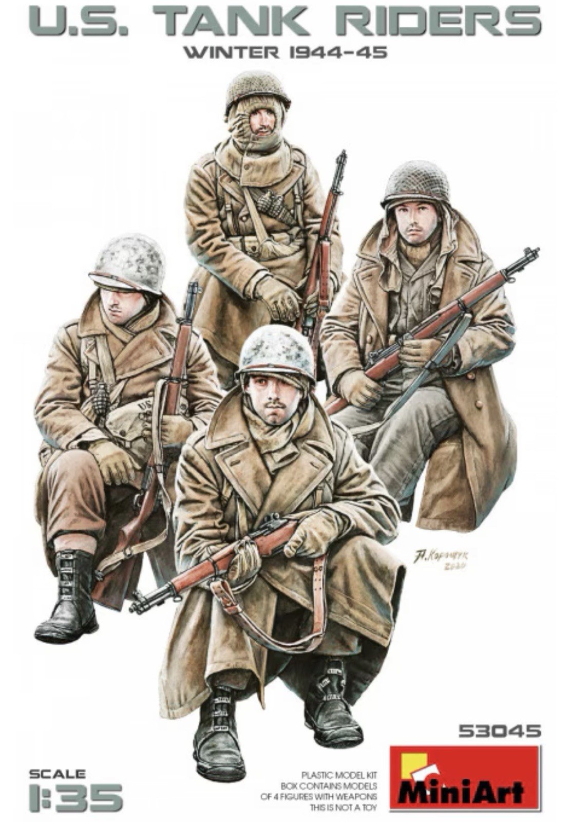1/35 MiniArt #53045 US Infantry Tank Riders Winter 1944-45 Set