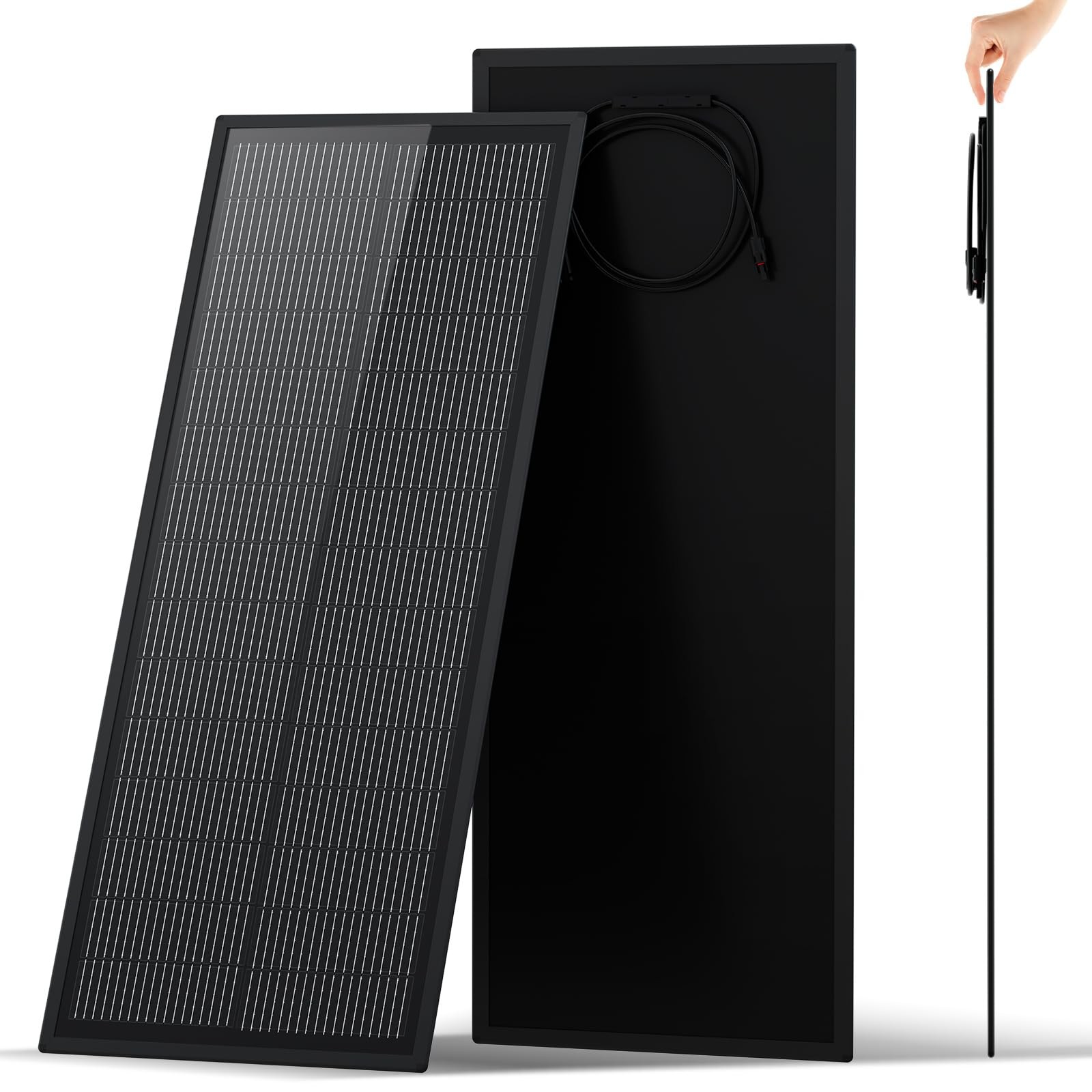 Eco-worthy 100W Ultra Slim Solar Panel 4.7 lb Size 1 100W 18BB N-Type 25% Eco-worthy 100W Ultra Slim Solar Panel 4.7 lb Size 1 100W 18BB N-Type 25%