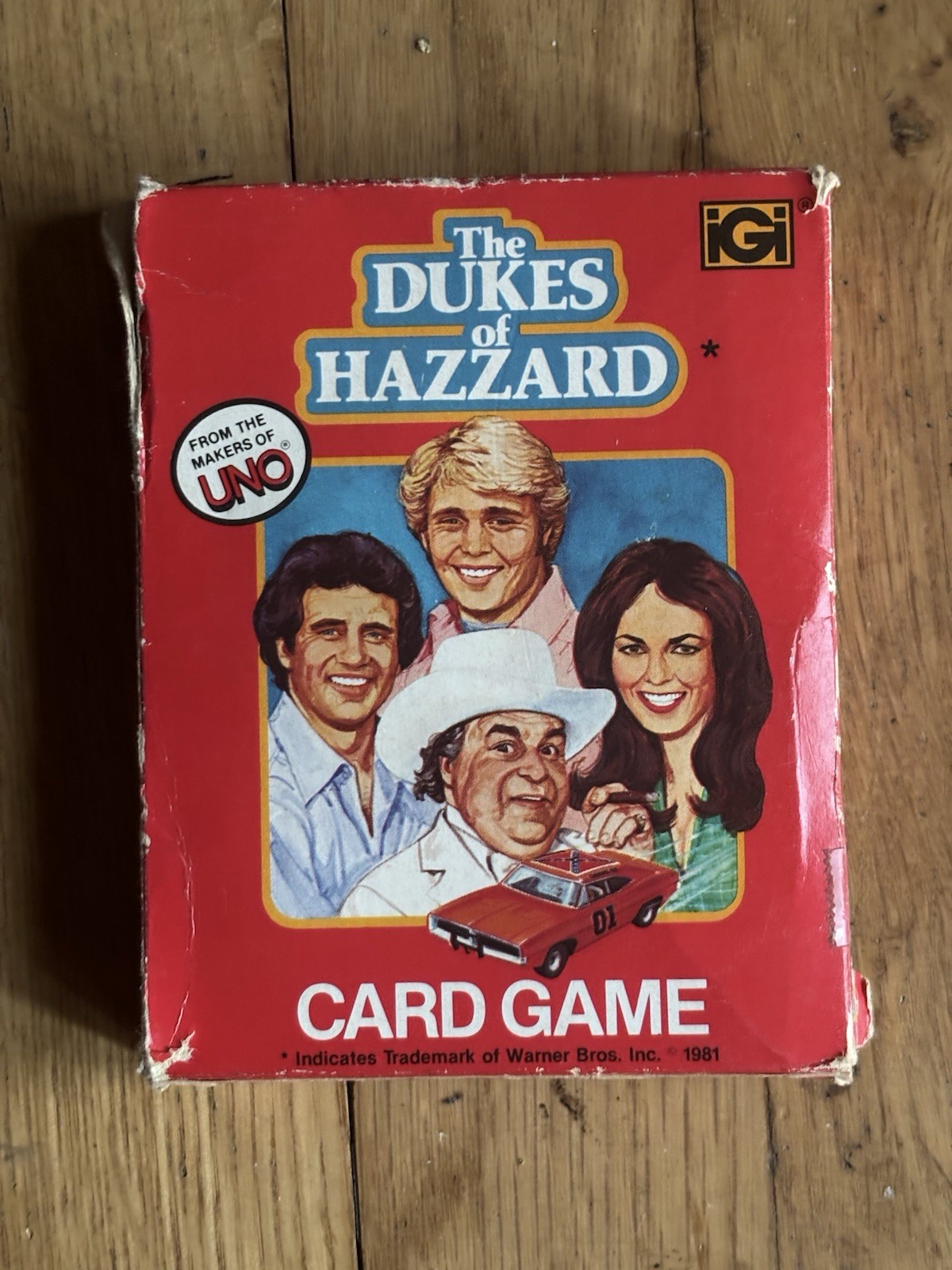 Vintage 1981 The Dukes of Hazzard Card Game, Complete 90 Cards With Instructions
