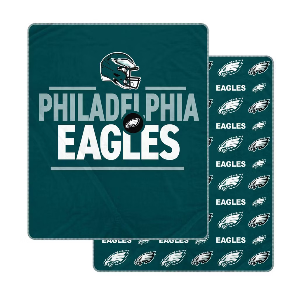 NFL Philadelphia Eagles Campaign Double Sided Ultra Cozy Blanket