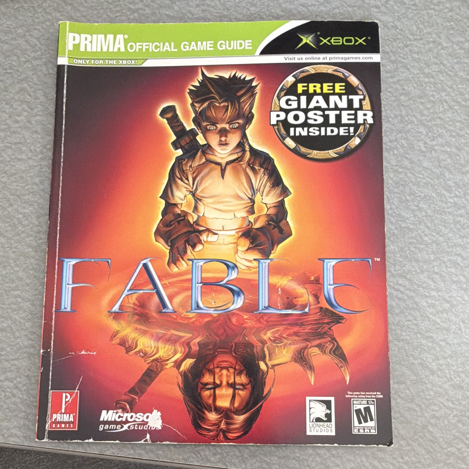 Prima Games Fable (Xbox) Strategy Guide NO POSTER Xbox 2004