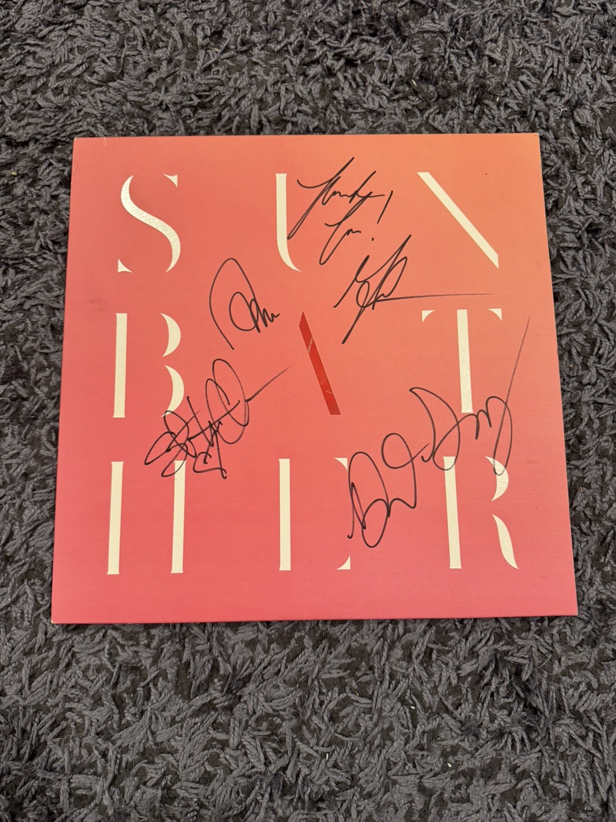 * DEAFHEAVEN * signed by entire band vinyl album * SUNBATHER * * DEAFHEAVEN * signed by entire band vinyl album * SUNBATHER *