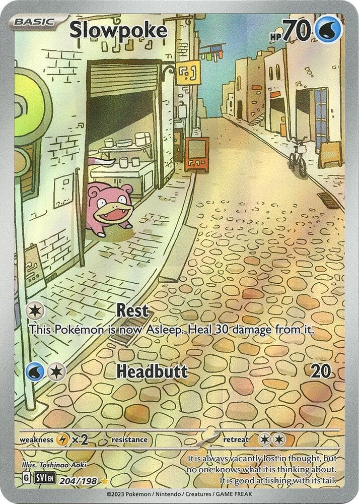 Slowpoke 204/198 Illustration Rare IR Pokemon Scarlet Violet NM Ships Next Day