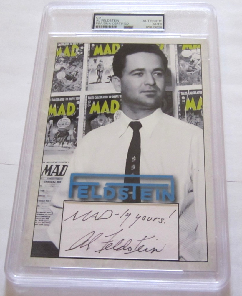 Al Feldstein signed autographed PSA custom 5x7 writer editor EC Comics Mad Mag