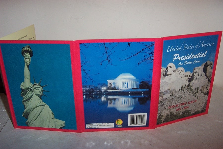 New Presidential Dollar Coin Album for 2007-2016 Dollar $1 President Coin Album