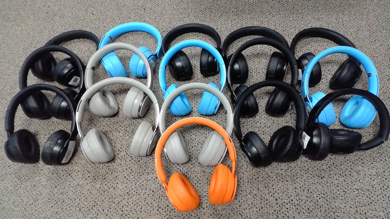 Lot of 16 Beats Solo Pro A1881 Headphones with Various Problems