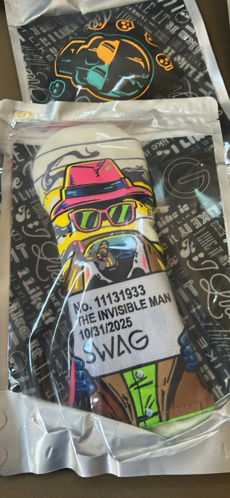 Swag golf The Invisible Man Golf Club Head Covers fairway wood Swag golf The Invisible Man Golf Club Head Covers fairway wood