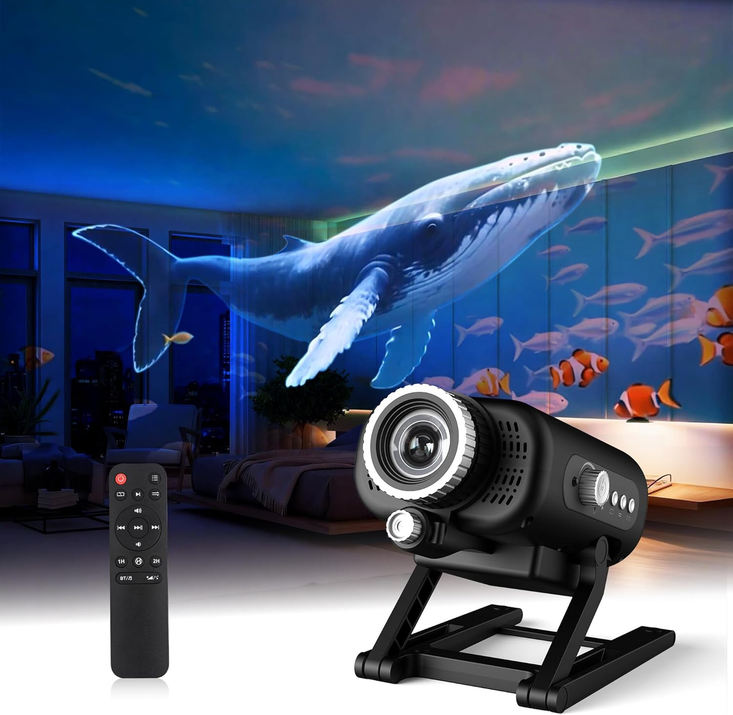 3D Galaxy Star Projector with Bluetooth Speaker - Perfect Gift for All Ages 3D Galaxy Star Projector with Bluetooth Speaker - Perfect Gift for All Ages