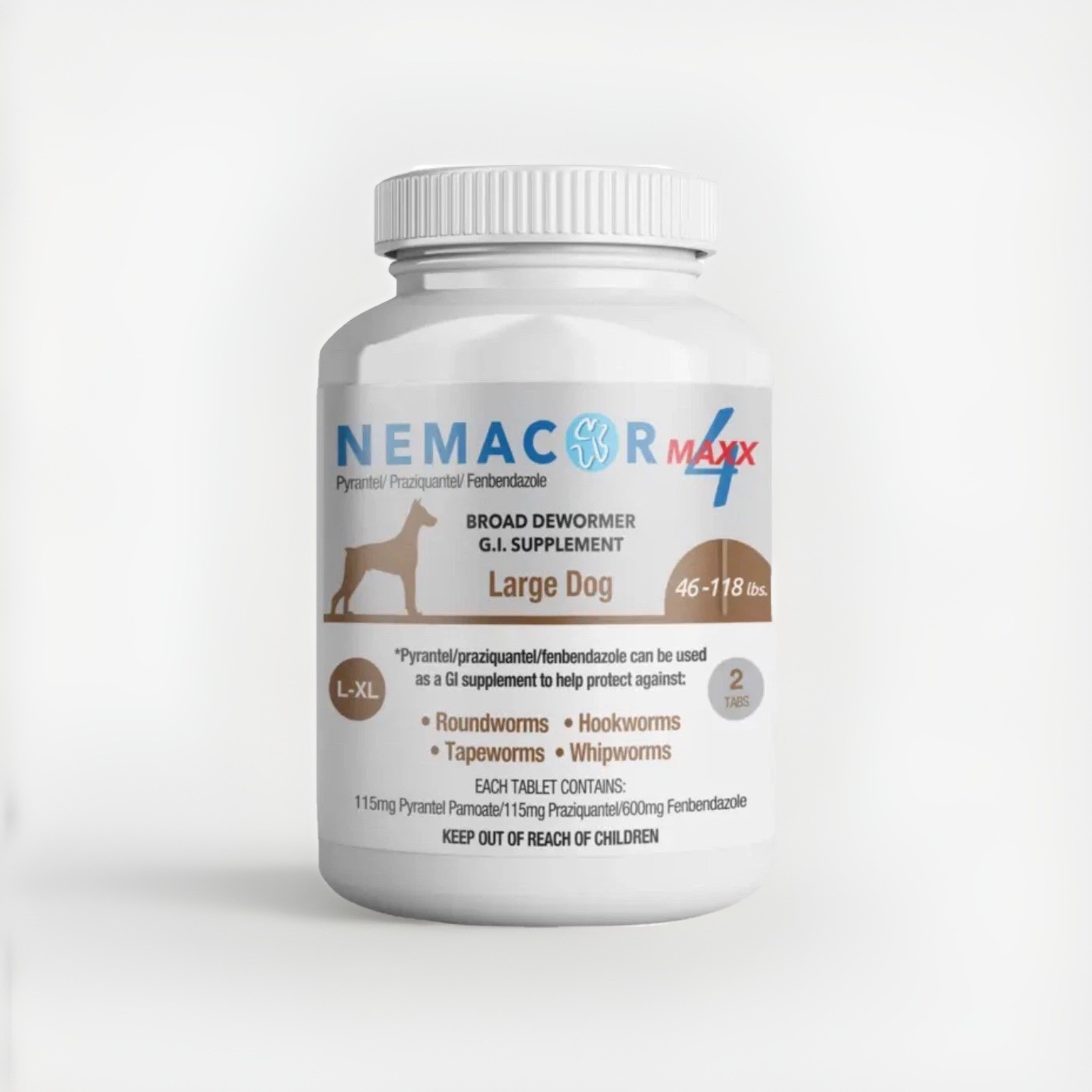 Rna Nemacor Maxx Broad Dewormer Large Dog Health Supplement