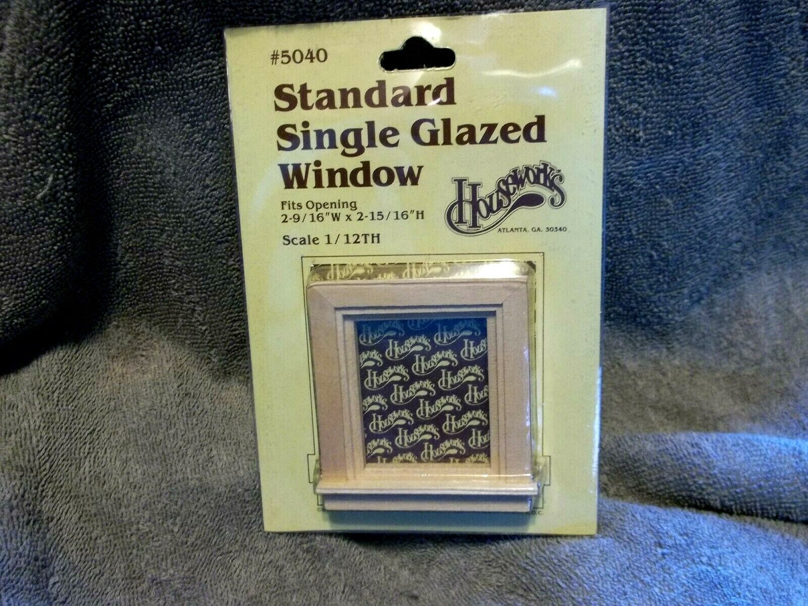 Houseworks Standard Single Glazed Window 5040 Wooden Craft Dollhouse NEW