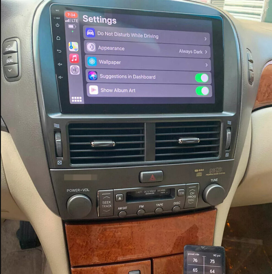 For 2001-2006 Lexus LS430 Car Radio Stereo Carplay 4+64G 9\