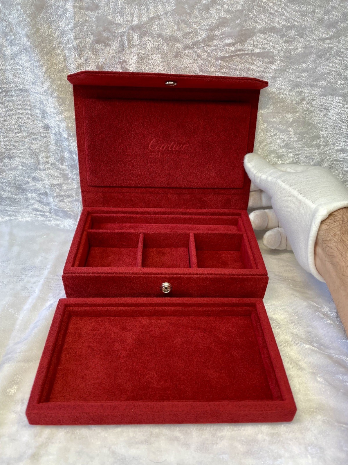 Vintage Cartier Case Box Jewelry Storage Box New Old Stock Cartier Pouch Bag Vintage Cartier Case Box Jewelry Storage Box New Old Stock Cartier Pouch Bag