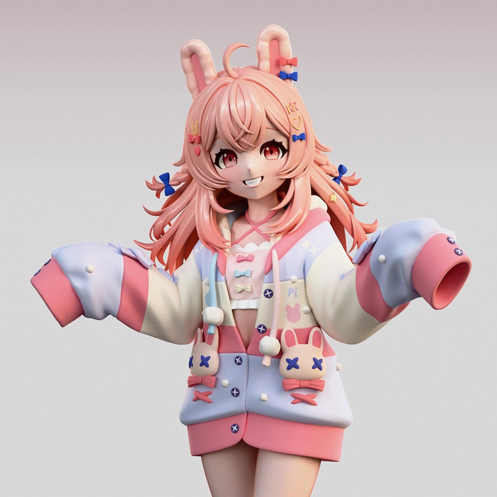 1:8 Pipkin Pippa VTuber Fan Art UNPAINTED High Quality Garage Kit