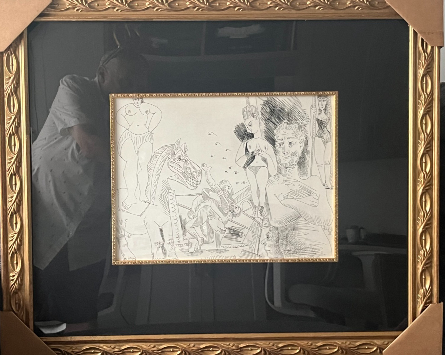Picasso 347 Gravures (After) Framed Signed in Plate