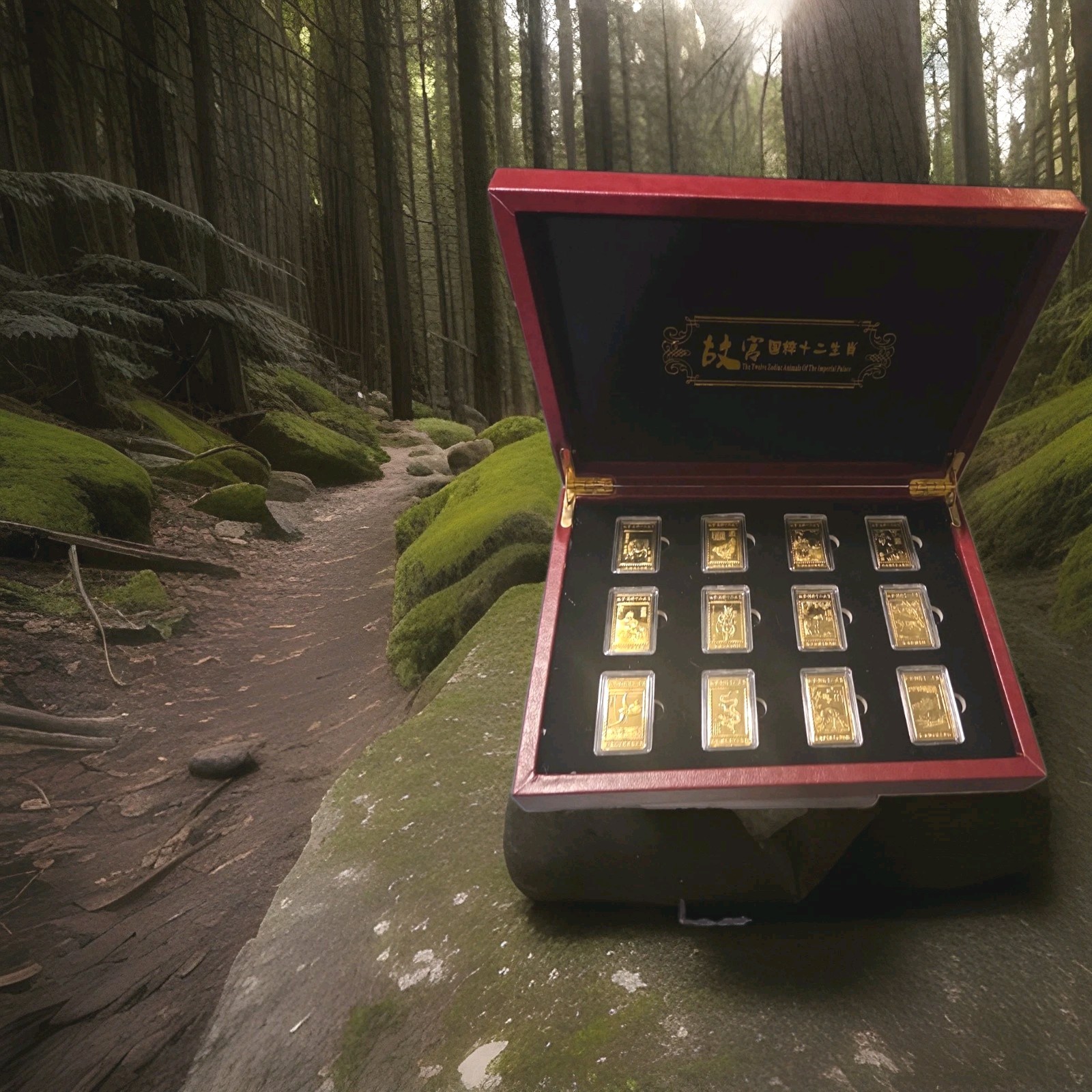 The Twelve Zodiac Animals Of The Imperial Palace Gold Colored Bars 