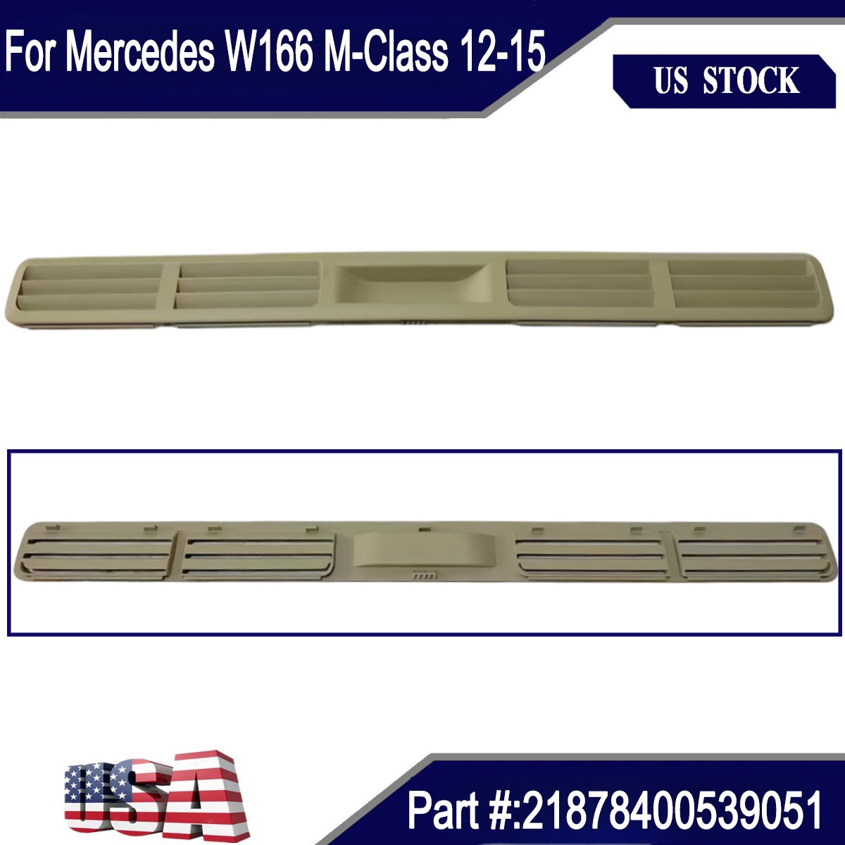 New Beige Headliner Ventilation Louver Fit For Mercedes W166 M-Class 2012-2015