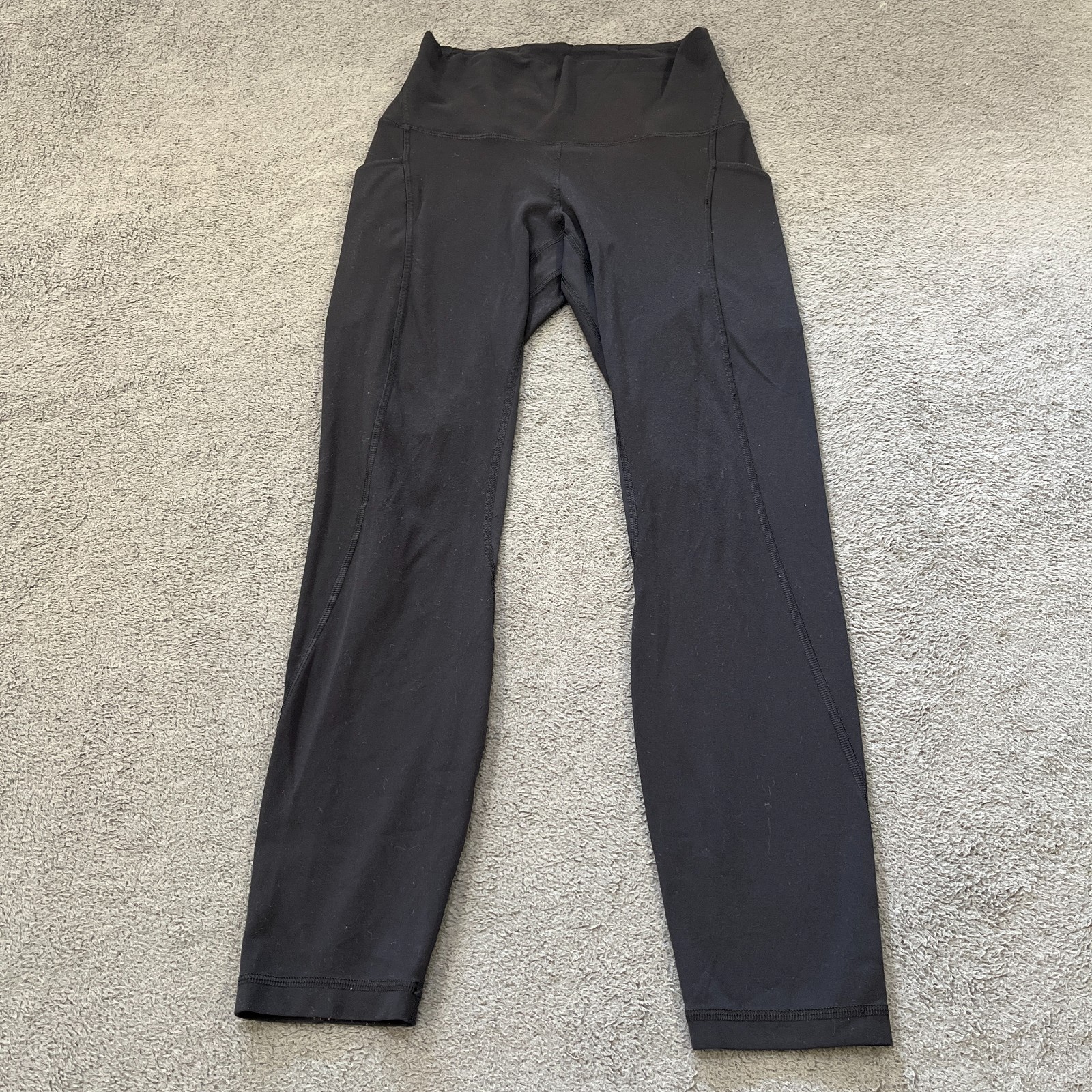 Lululemon Black Yoga Workout Pants High Rise Athletic Leggings Women\'s Size 4
