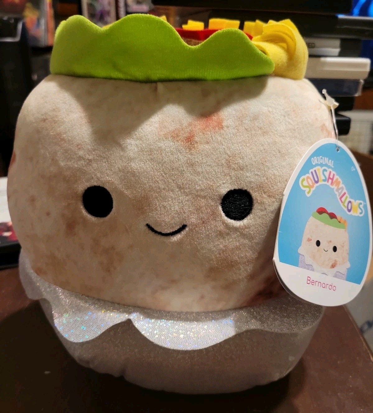 Bernardo Burrito 8 Inch Squishmallows Official Kellytoy Plush Toy NEW With TAGS