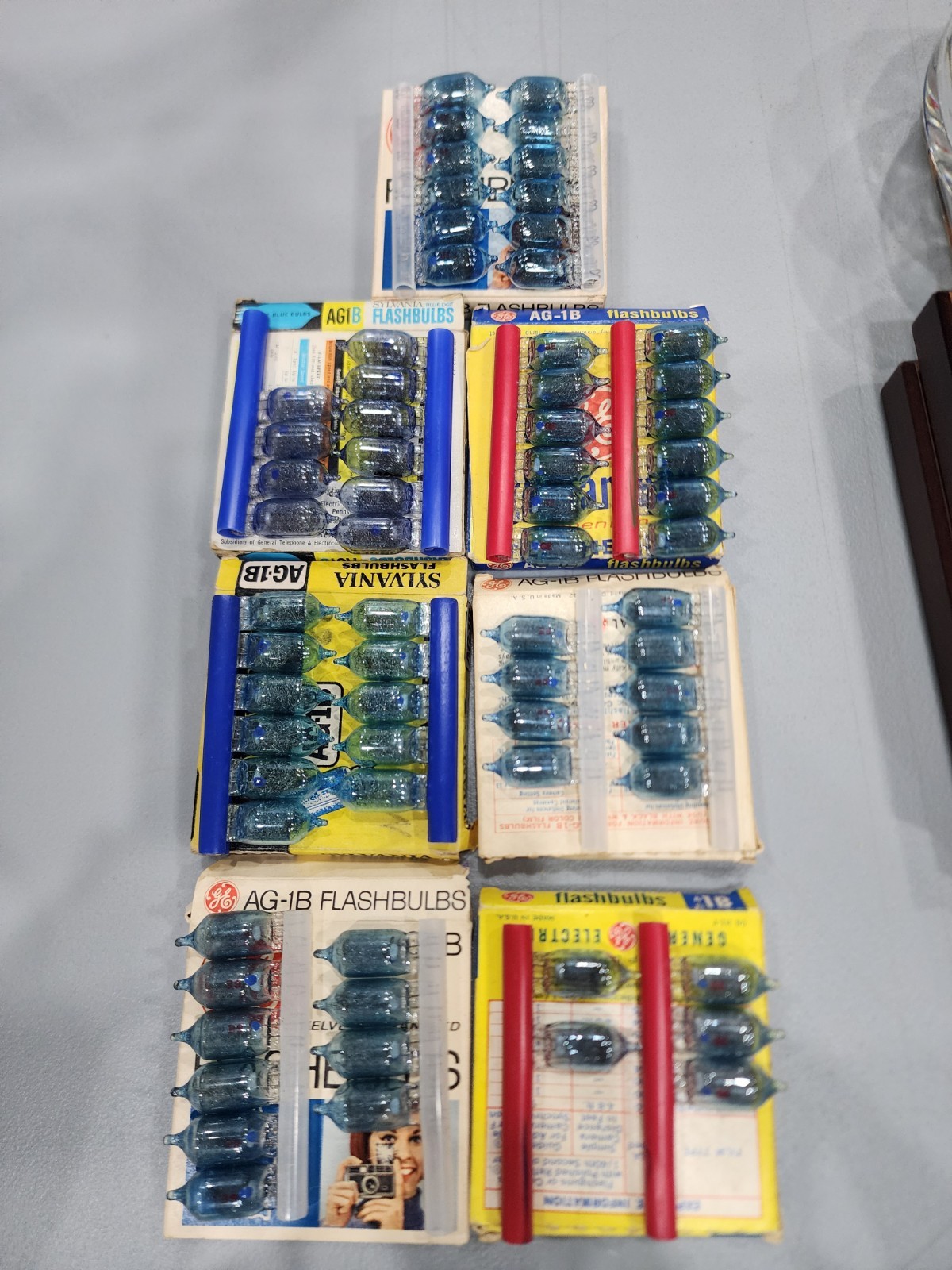 Lot of 69 Sylvania & GE AG-1B Flashbulbs I Boxes Lot of 69 Sylvania & GE AG-1B Flashbulbs I Boxes