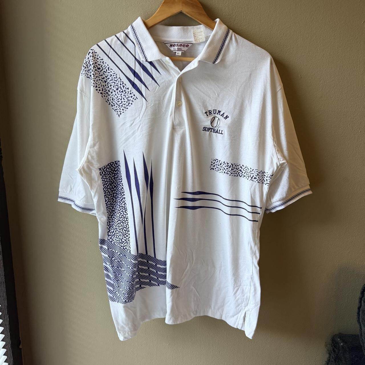 Vintage 80s/90s NOLOGO by Tonix Truman Softball Graphic Polo XL Vintage 80s/90s NOLOGO by Tonix Truman Softball Graphic Polo XL