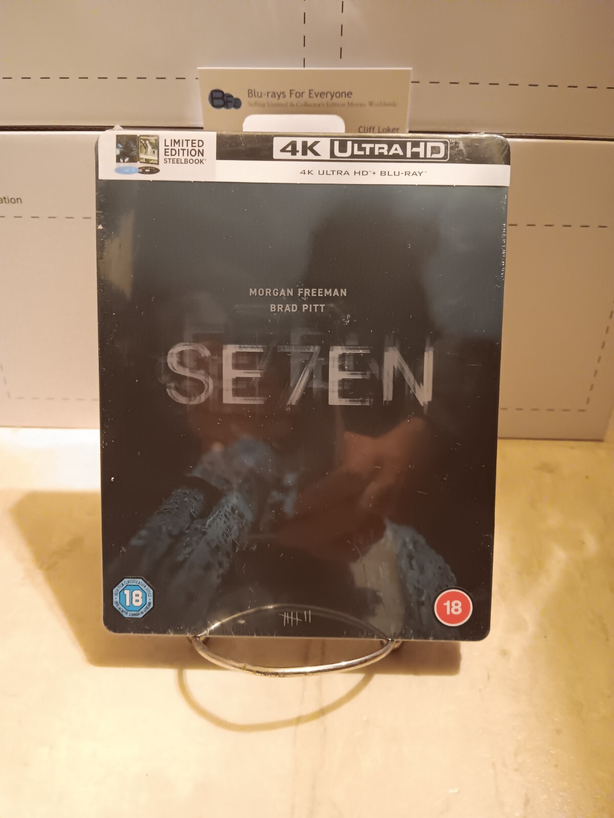NEW (Se7en) Seven 4K SteelBook UHD Blu-ray (UK)[1995] No Dent - Ships Next Day