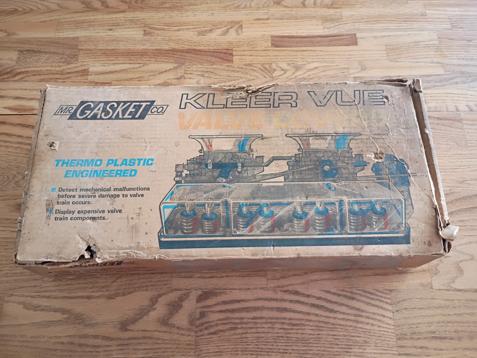 MR. Gasket Vintage NOS SBC (See Through) Kleer Vue Valve Covers