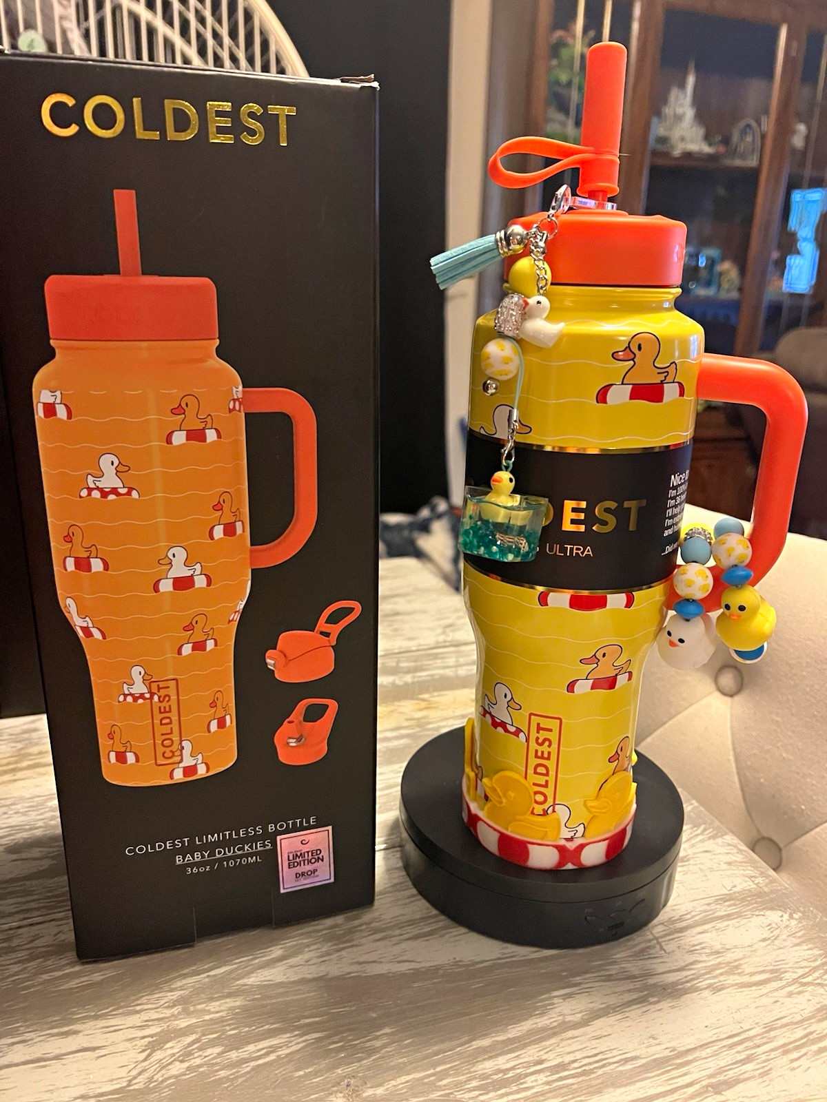 Coldest *BNIB* 36 oz “Baby Duckies” w/Custom Boot & 3 Adorable 🦆 Charms