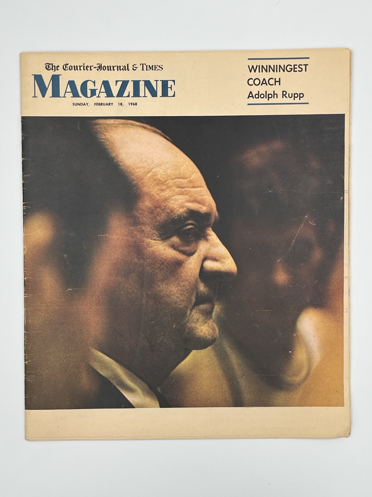 Vintage 1968 Louisville Courier Journal Magazine Adolph Rupp Kentucky Wildcats